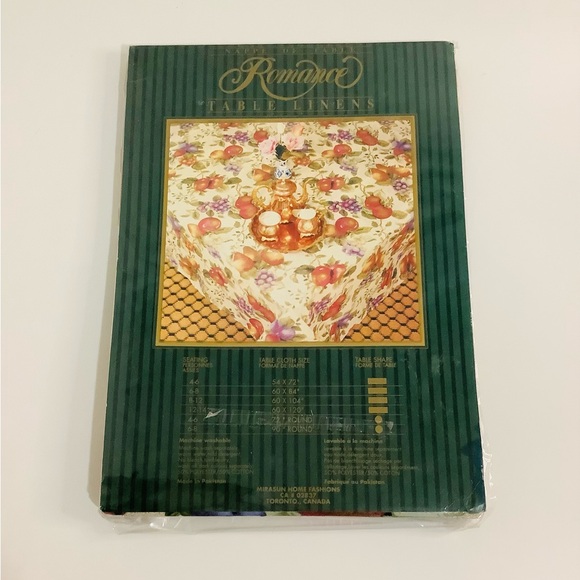 Retired, Romance Table Linens Rectangular Tablecloth, 6-8 Seating Capacity 🍇 - Picture 3 of 6